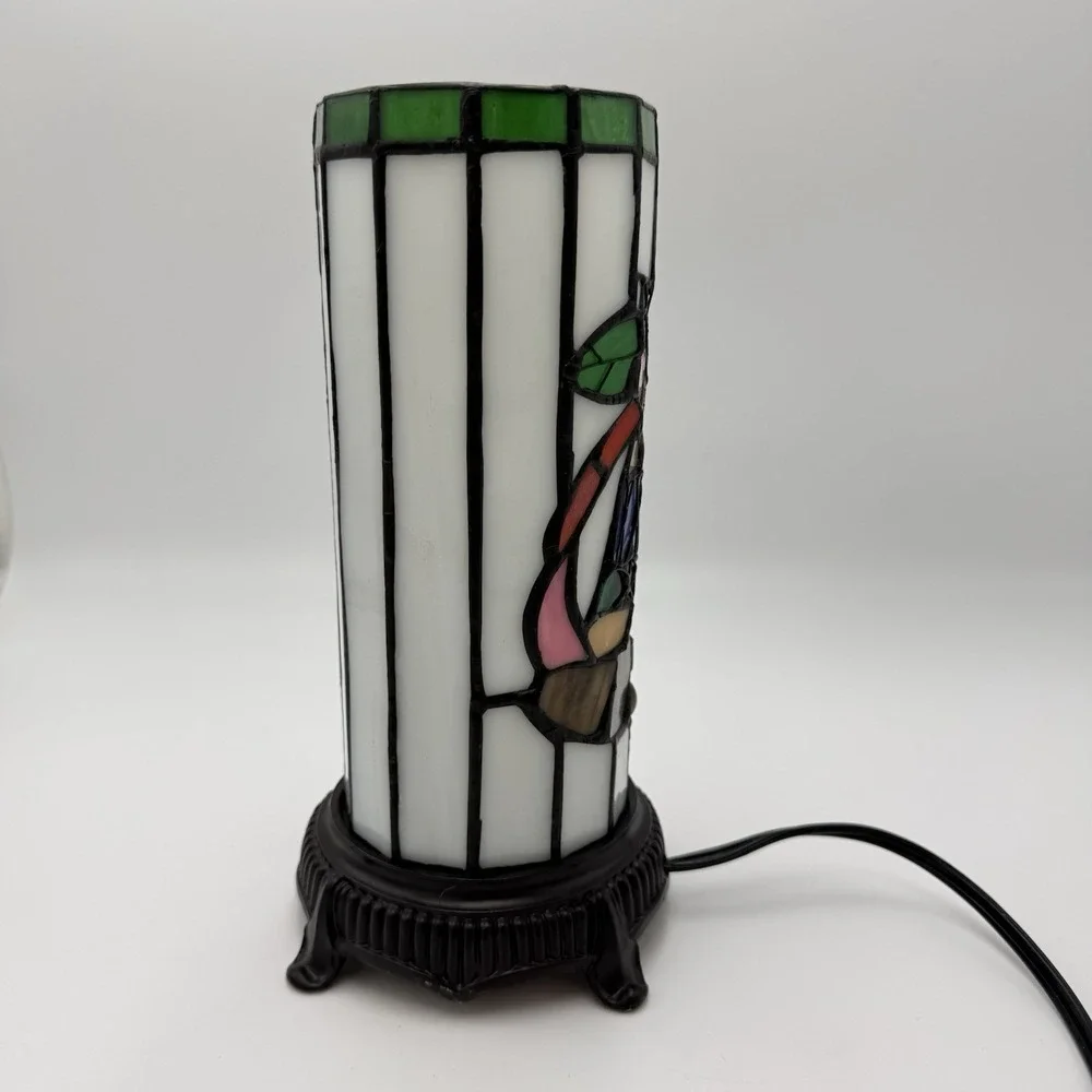 Tiffany Style Stained Glass Accent Table Lamp 10